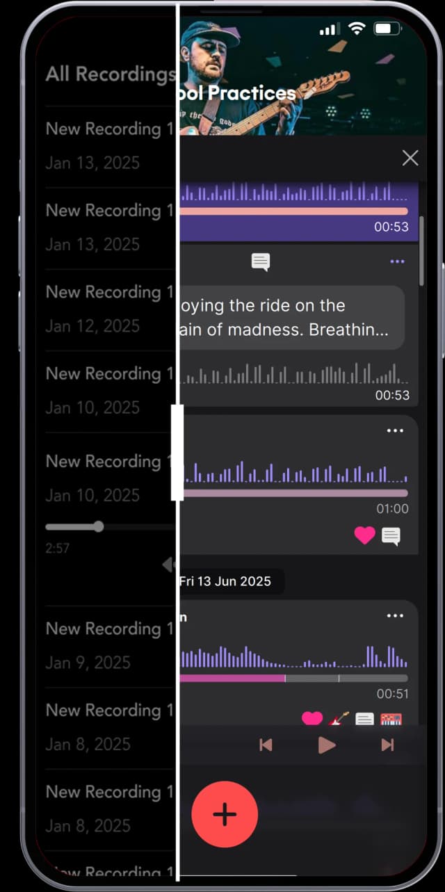 Dubnote recording view